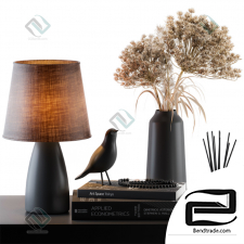Decorative set Decor set Lampshade with Dried Plants