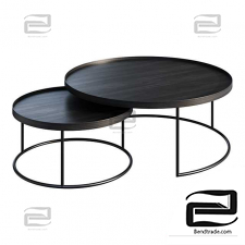 ETHNICRAFT ROUND TRAY tables