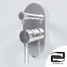 Bath and shower faucet_wern 4241_mate chrome 3D Model id 9403