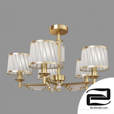 Ceiling chandelier with lampshades Eurosvet 60081/5 Amalfi 3D Model id 2099
