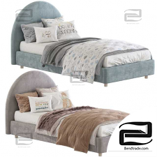 Baby bed Bed with a soft headboard