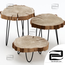 Coffee tables made of slab Slab coffee tables