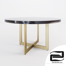 Round dining table FULL HOUSE 3D Model id 10412