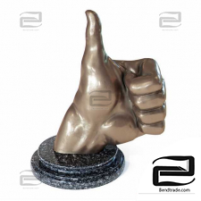 Bronze hand sculptures