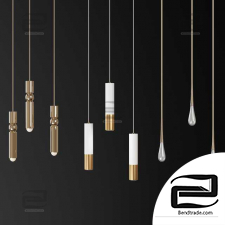 Fulcrum Light Gold Lee Broom Pendant Lamp