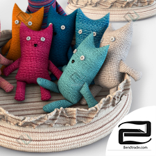 Toys Knitted cats