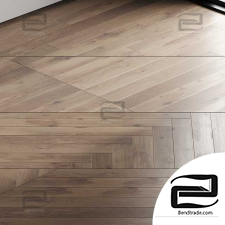 Oak parquet board floor coverings