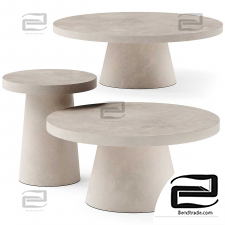 Two-Tone Concrete Round West elm Table
