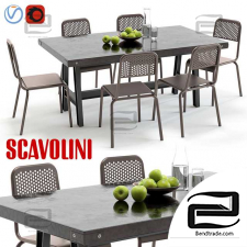 Table and chair Scavolini Misfit and Nizza