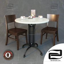 Table and chair Table and chair cafe Shokoladnitsa