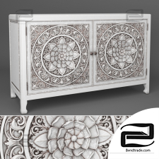 Chest of drawers Lombok Buffet Carving