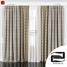 Curtains with a window