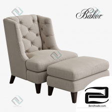 Armchair BAKER Moderne Wing Chair