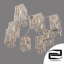 Hanging chandelier with crystal Eurosvet 10100/8 chrome Barra