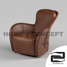 Chair with stirrups, Saddle Easy Chair