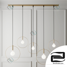 Hanging lamp Aura Linear Pendant lamp