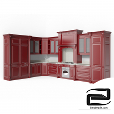 Corner classic kitchen. Alexander Tischler 3D Model id 10688