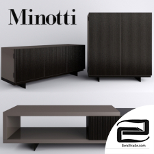 Minotti Chest Of Drawers 3D Model id 16788