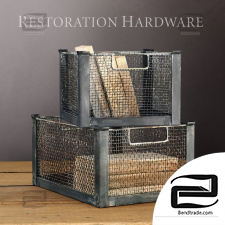 Metal storage boxes Restoration Hardware
