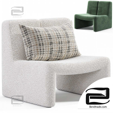 Dario Green Boucle Accent Chair by CB2