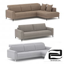 Fontane Belgian sofa 3D Model id 8979