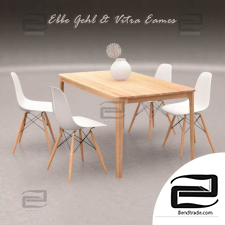 Ebbe Gehl table and Chair