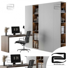 Office Set L With Bookcase