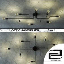 LOFT CHANDELIER 3D Model id 16557