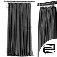 Curtains black