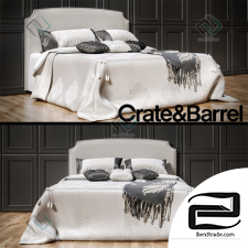 Bed Curve Bed Queen Crate&Barrel
