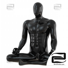 mannequin in yoga pose