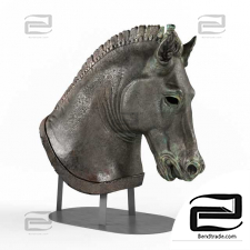 Hellenistic Horse Head Sculptures