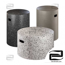 Jenell Terrazzo La Forma Coffee Table In Four Versions