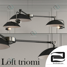 Hanging lamp Loft Triomio Pendant lamp