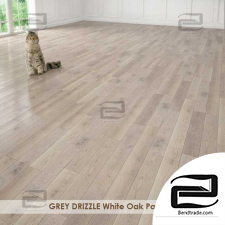 Material Wood GREY DRIZZLE White