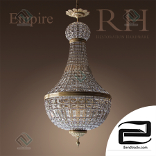 RH French empire crystal chandelier