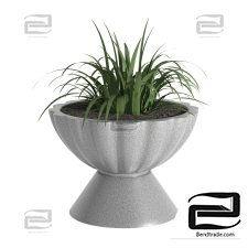 Concrete flowerpot Enna - Flowerpot Enna
