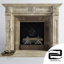 Fireplace Fireplace Classic style 02