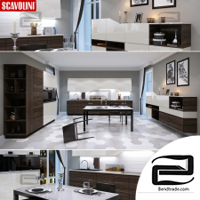 Kitchen furniture Scavolini Flux Swing Lineare