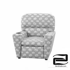 Soft armchair  3D Model id 11695