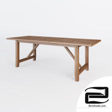 Sliding dining table FULL HOUSE  3D Model id 10407