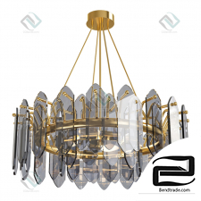 Luxury & modern blurry crystal designer chandelier pendant lamp