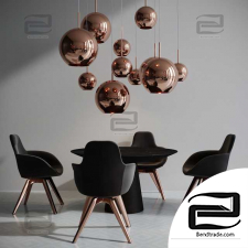 Tom Dixon Table and Chair