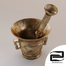 Mortar and pestle 3D Model id 16321
