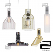 Miles E27 MANTELLO Glass E27 Pendant Lamp