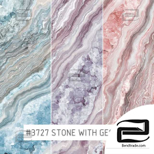 Walls, wallpapers Creativille Wallpapers 3727 Stone with geodes