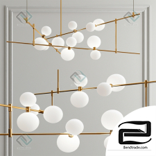 Hanging lamp ModernRail Geometric Linear Suspension