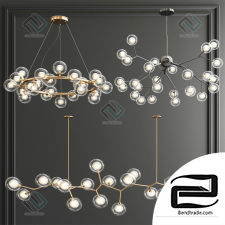 Hanging Lamp Giffin Minosi Bubbles Chandelier