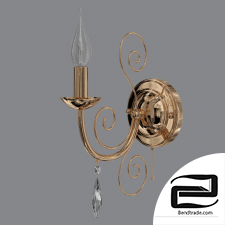Classic sconce with crystal Eurosvet 10094/1 Wispa