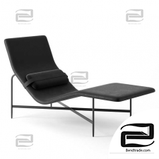 Deep Thoughts Leather Chaise by Blu Dot